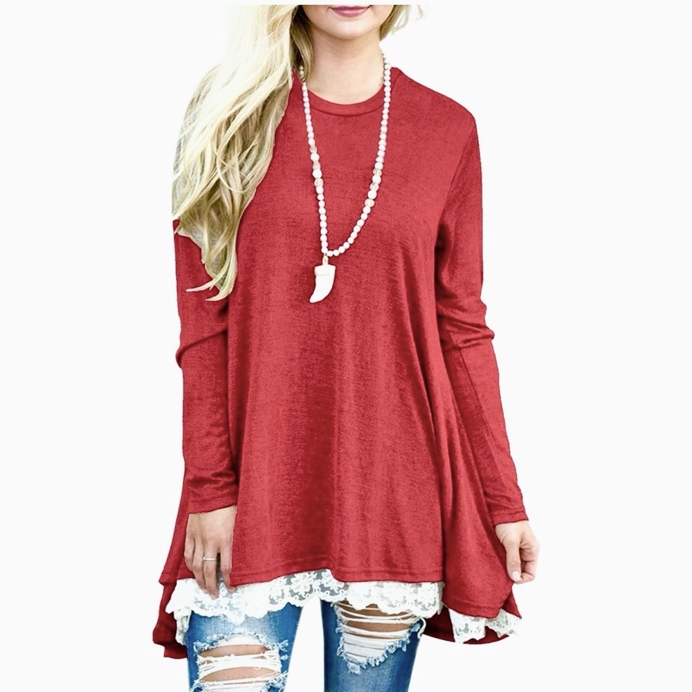 Long sleeves tunic dress
